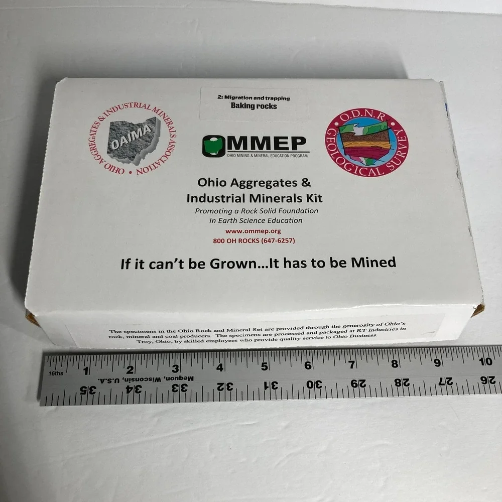 Ohio Rock and Mineral Kit‎ Teaching Tool Classroom Homeschool Science Geology